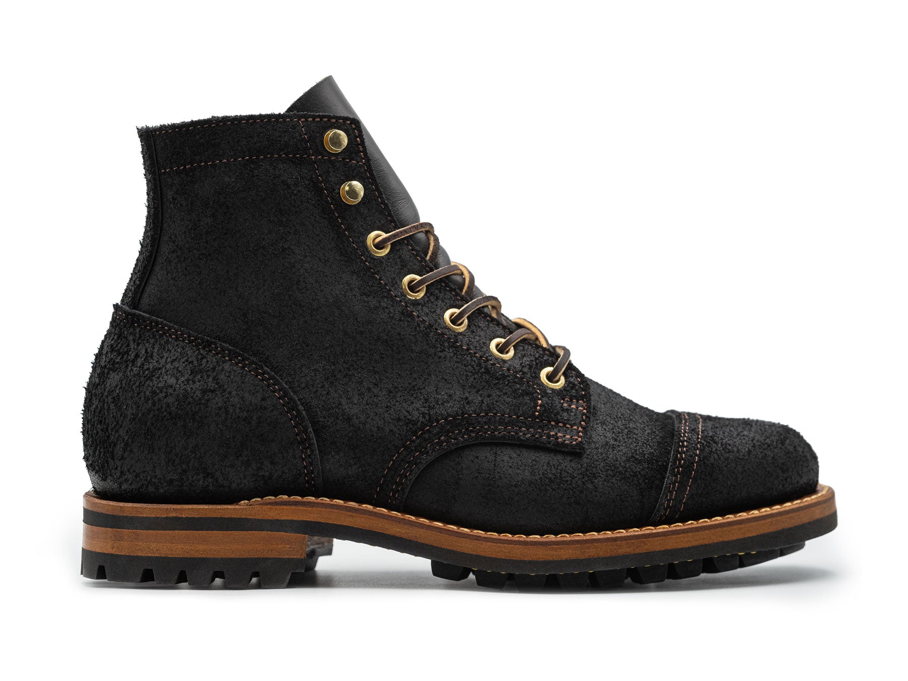 Black roughout boots hotsell