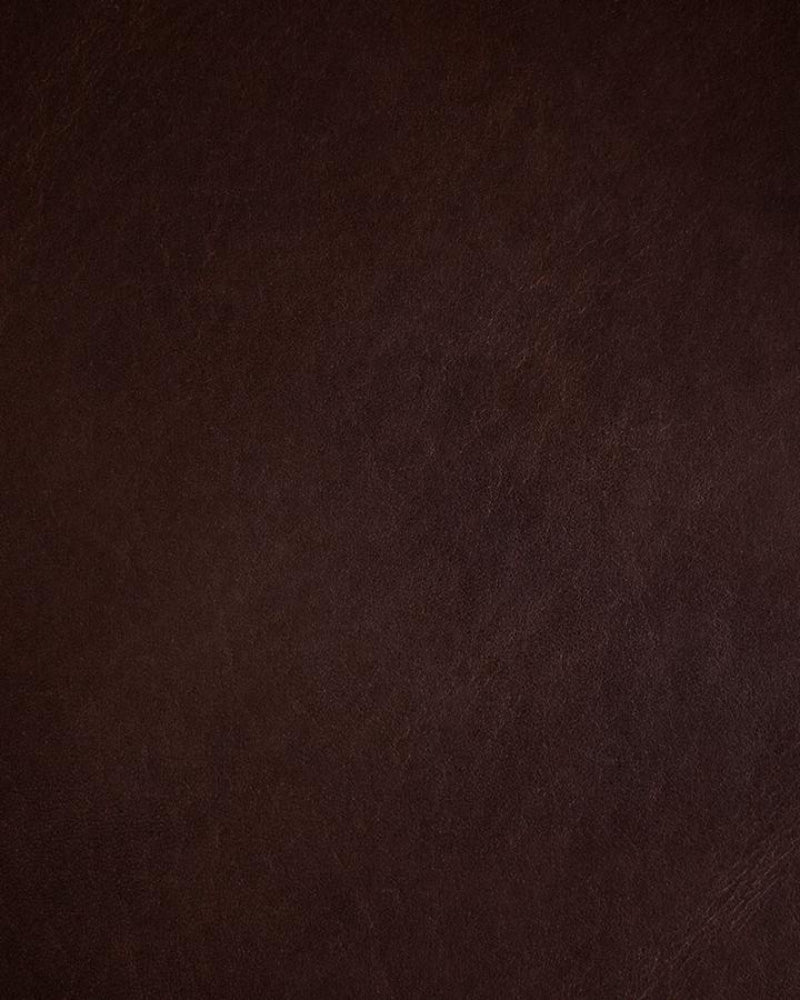 swatch of brown nut Dublin leather