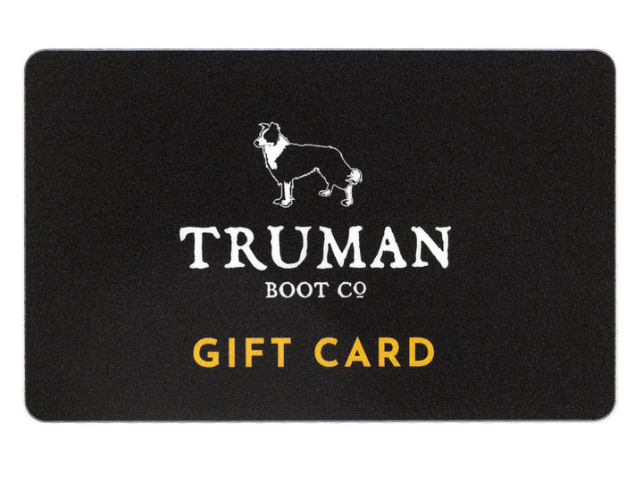 Physical gift card with Truman Logo